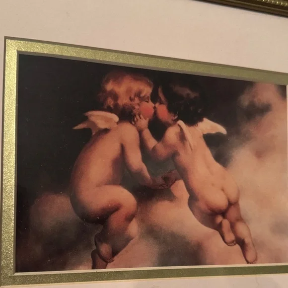 ✨Sweet Vintage Cherub Vibes ✨ Perfect for Cottagecore Walls! - Picture 2 of 5